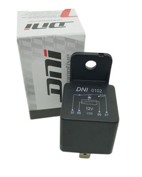 Relé Auxiliar 40A 12V 4 Terminais DNI Universal, Uso Geral, Ventilador, Antena, Ar condicionado, Vidro Elétrico, Faróis Auxiliares