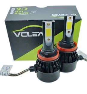 Super Led C6 37W 6000K Bivolt Vclear H4