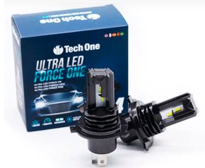 Super Led Ultra Force One H4 6000K 8200 Lumens Led CSP 12V T1