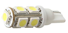 T10 Esmagada 9 SMD 6000K (meia-luz)