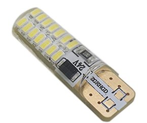 T324-24V - T10 Esmagada 28 3014 Silicone 24V