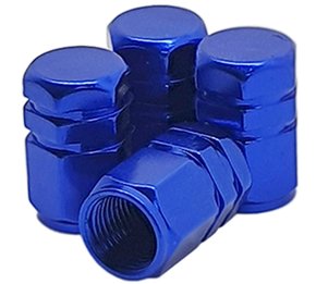 Tampa Bico Ventil Azul Hexagonal