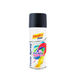 Tinta Spray 200ML Preto Fosco Mundial Prime