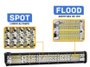 Barra Off Road 144 Leds SMD 432W Bivolt 6000K (L:79cm x A:6,5cm x P:6cm)