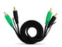 Cabo RCA 4mm 1 Metro Preto T1