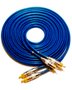 Cabo RCA Prime Plug Metal Azul 4mm 5m Svart TechOne