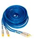 Cabo RCA Prime Plug Metal Azul 4mm 5m Svart TechOne