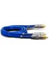 Cabo RCA Prime Plug Metal Azul 5mm 1m Svart TechOne