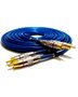 Cabo RCA Prime Plug Metal Azul 5mm 1m Svart TechOne