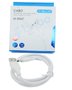 Cabo USB Tipo C 3.1A 1 Metro Comprimento Branco