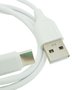 Cabo USB Tipo C 3.1A 1 Metro Comprimento Branco