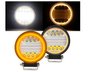 Farol Auxiliar Redondo 32 Leds 72W 12/24V c/ Angel Eyes (diametro 11,3 - espessura 3,5)
