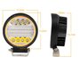 Farol Auxiliar Redondo 32 Leds 72W 12/24V c/ Angel Eyes (diametro 11,3 - espessura 3,5)