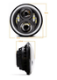 Farol Led Redondo 30/60W c/ Angel Eyes DRL Alta/Baixa 6000K Bivolt 10-30V (Diametro 18cm)