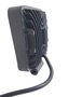 Farol Auxiliar Quadrado 42 SMD 138W 6500K c/ Angel Eyes Estrobo Bivolt (medida 10,5 x 10,5cm)