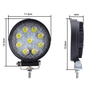 Farol Spot OFF ROAD 9 LEDS 27W BIVOLT (diametro 11,4cm, espessura 4cm)