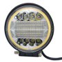 Farol Auxiliar Redondo 32 Leds 72W 12/24V c/ Angel Eyes Cinoy (diametro 11,3 x 3,5 espessura)