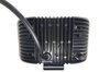 Farol Retangular Mascara Negra Off Road 30W BIVOLT-12v/24v (Feixe Linear, 17 X 10)