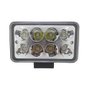 Farol Auxiliar Retangular 8 Led 24W 10-30V Cinoy (medidas: A:8cm x L:15cm x P:6cm)