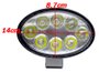 Farol Led 8 CREE Oval 24W 9V-36V (8,7 x 14cm)