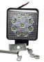 Farol OFF ROAD 9 LEDS 27W BIVOLT 6000K Quadrado (medidas 10,9 x 10,9)
