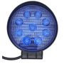 Farol Spot Pulverização 9 Leds 27W Bivolt Azul (diametro 11,4cm, espessura 4cm)