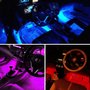 Kit 4 Barras Led c/ Controle 12V Sincronizada 7 Cores Função Ritmo da Música