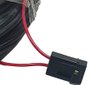 Kit Chicote p/ Maquinas de Pulverizaçao 7 Metros Preto c/ Tecla Lig/Desl Plug Macho (Cabo PP 2x1mm)