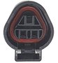 KIT Conector 3 Vias FEMEA Preto c/ Trava Verde L-19/2K