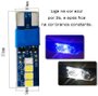 Led T10 8 2835 SMD 12V Branco (liga 3 segundos azul)