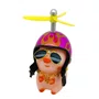 Porco Decorativo Rosa c/ Óculos e Corrente (sem capacete)