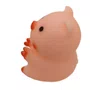 Porco Decorativo Rosa c/ Óculos e Corrente (sem capacete)