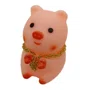 Porco Decorativo Rosa c/ Óculos e Corrente (sem capacete)