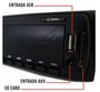 Radio CINOY USB SD MP3 FM BLUETOOTH 4x45W Sem Controle
