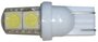 T10 Esmagada 4 SMD 5050 Silicone Branco 12V