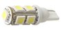 T10 Esmagada 9 SMD 6000K (meia-luz)