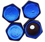 Tampa Bico Ventil Azul Hexagonal